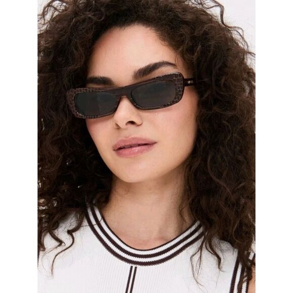 New Jacquemus X Linda Farrow Rectangular Snake 55-16-145 Sunglasses main image 8